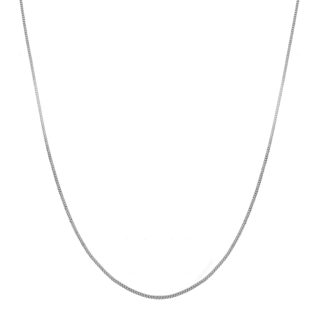 Sterling Silver Curb Chain (Size - 24) with Spring Ring Clasp