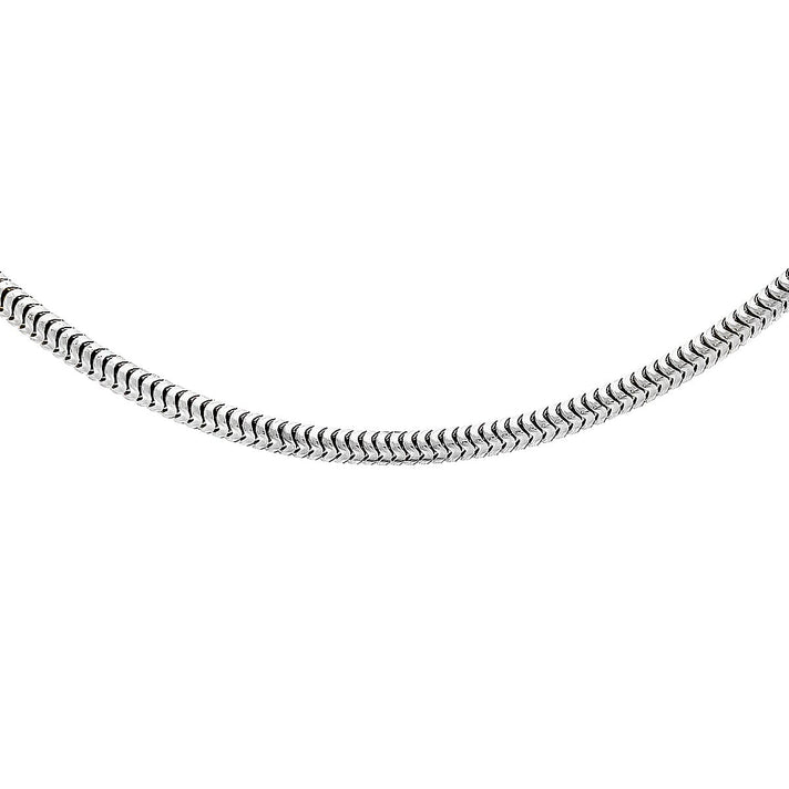 Sterling Silver Round Snake Chain 24 Inch 7595814 1