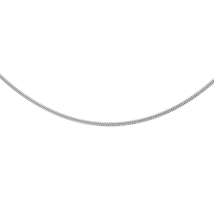 Sterling Silver 1mm Round Snake Chain 24 Inch 7598730 2