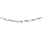 Sterling Silver Prince of Wales Chain (Size - 24) with Spring Ring Clasp
