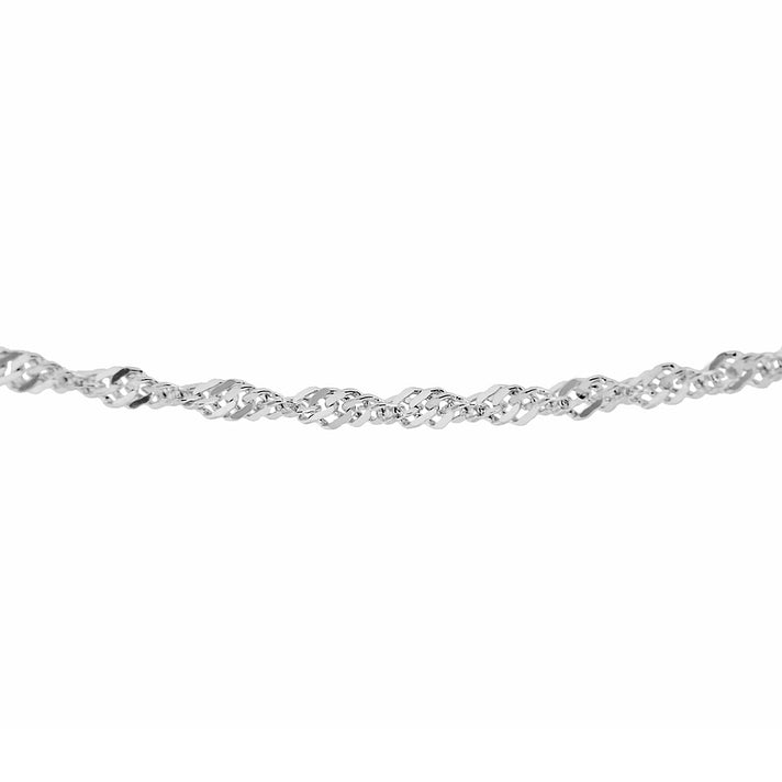 Sterling Silver Diamond Cut Twist Curb Chain 24 Inch 7604766 1