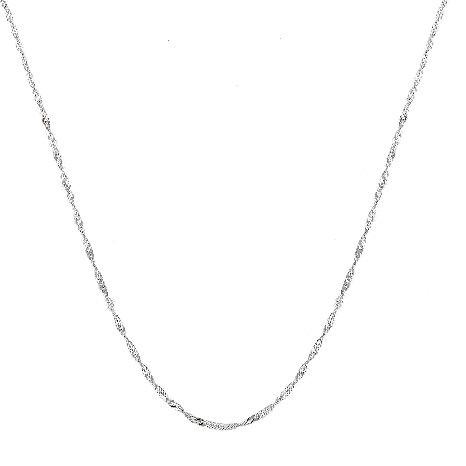 Sterling Silver Diamond Cut Twist Curb Chain 24 Inch 7604766 1