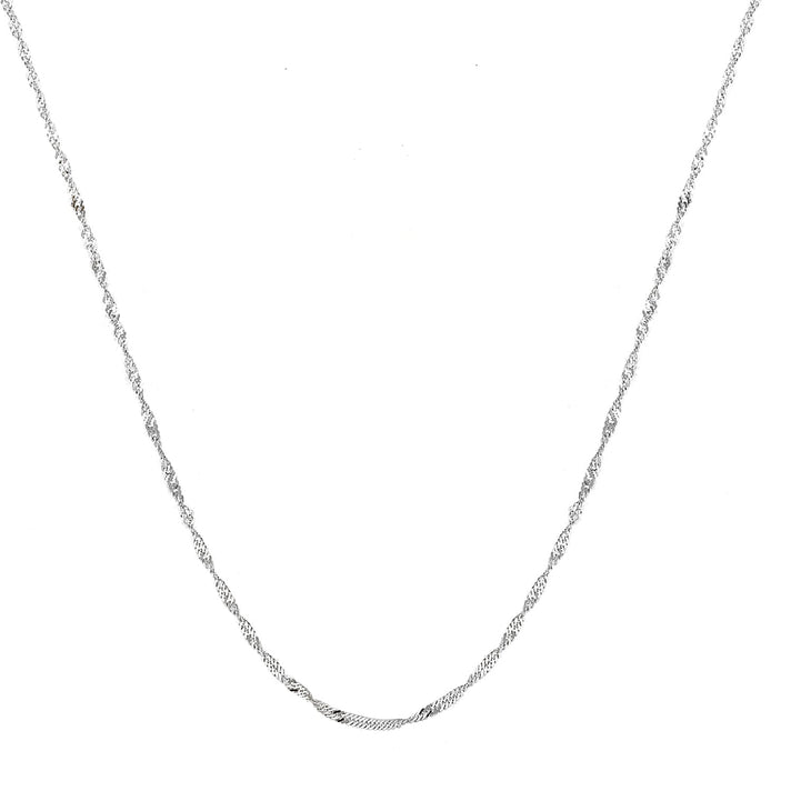 Sterling Silver Diamond Cut Twist Curb Chain 24 Inch 7604766 2