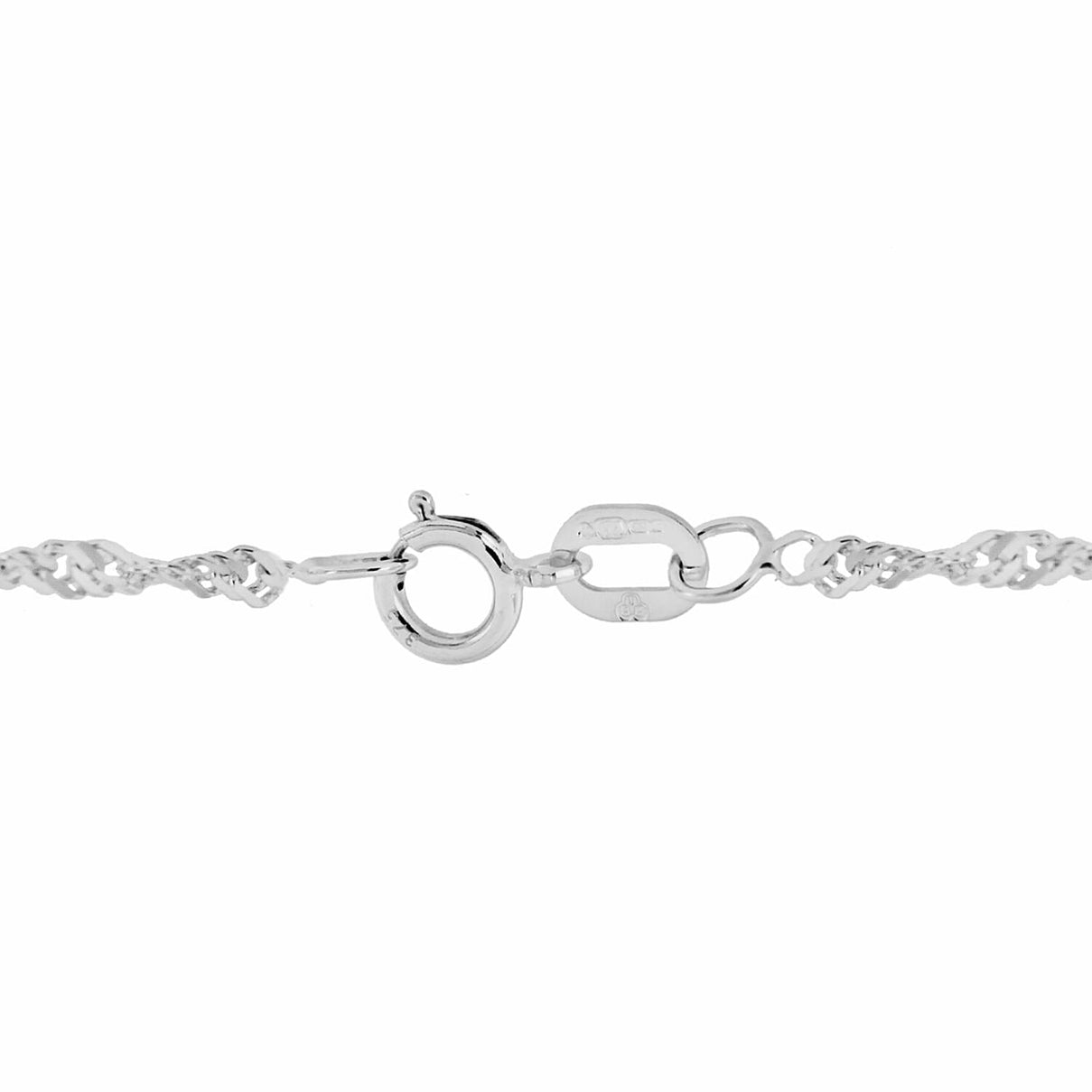 Sterling Silver Diamond Cut Twist Curb Chain 24 Inch 7604766 2