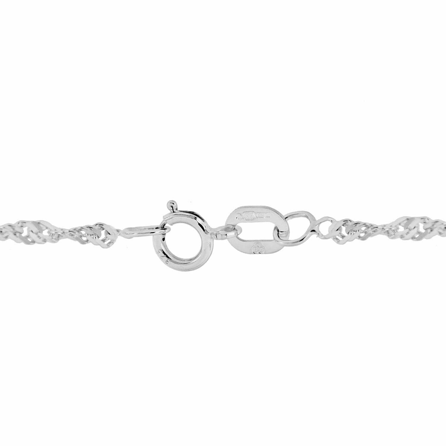Sterling Silver Diamond Cut Twist Curb Chain 24 Inch 7604766 2
