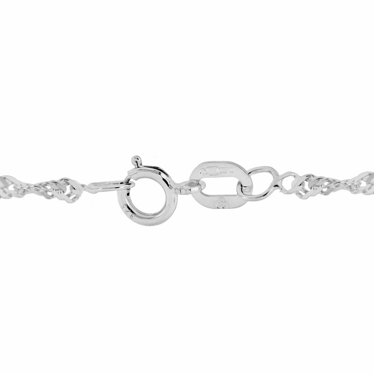 Sterling Silver Diamond Cut Twist Curb Chain 24 Inch 7605086 2