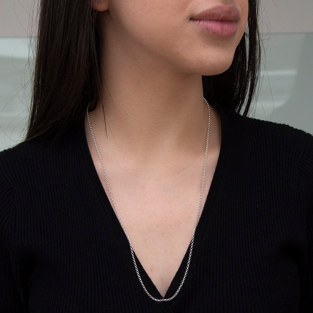 Sterling Silver Chain (Size - 24)