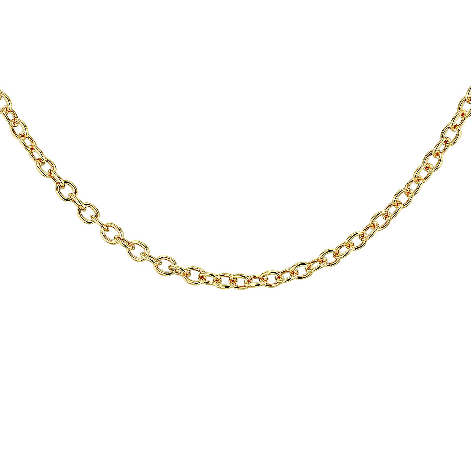 Sterling Silver Yellow Gold Plated Belcher Chain 24 Inch 7617521 0