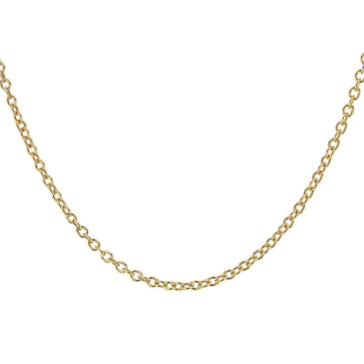 Sterling Silver Yellow Gold Plated Belcher Chain 24 Inch 7617521 2