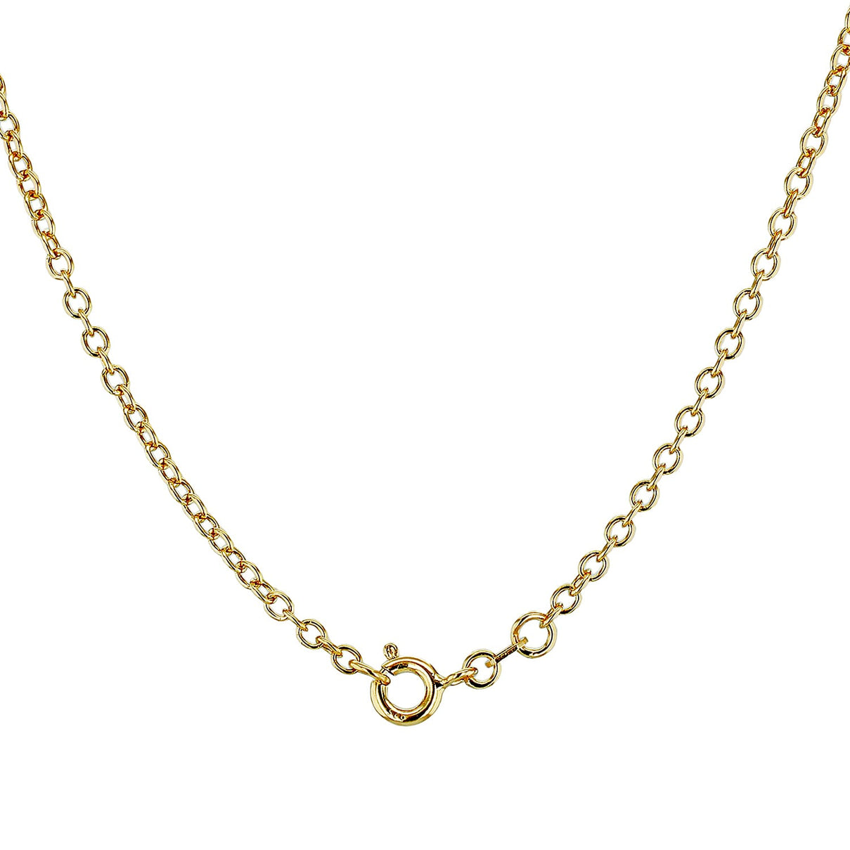 Sterling Silver Yellow Gold Plated Belcher Chain 24 Inch 7617521 2