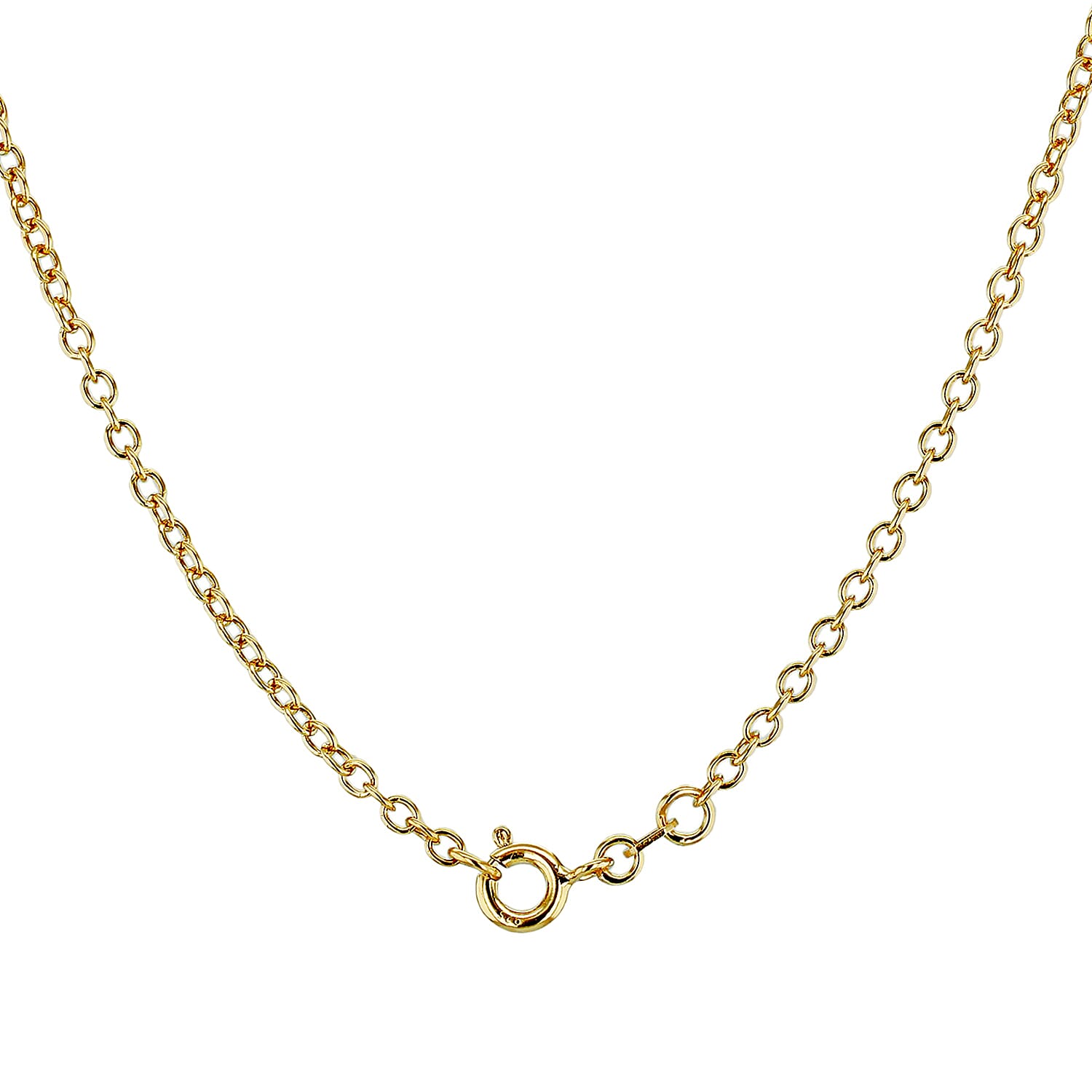 Sterling Silver Yellow Gold Plated Belcher Chain 24 Inch 7617521 2