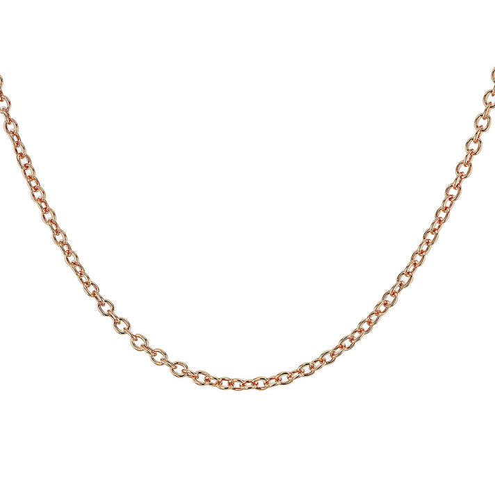 Sterling Silver Rose Gold Plated Belcher Chain 24 Inch 7617525 2