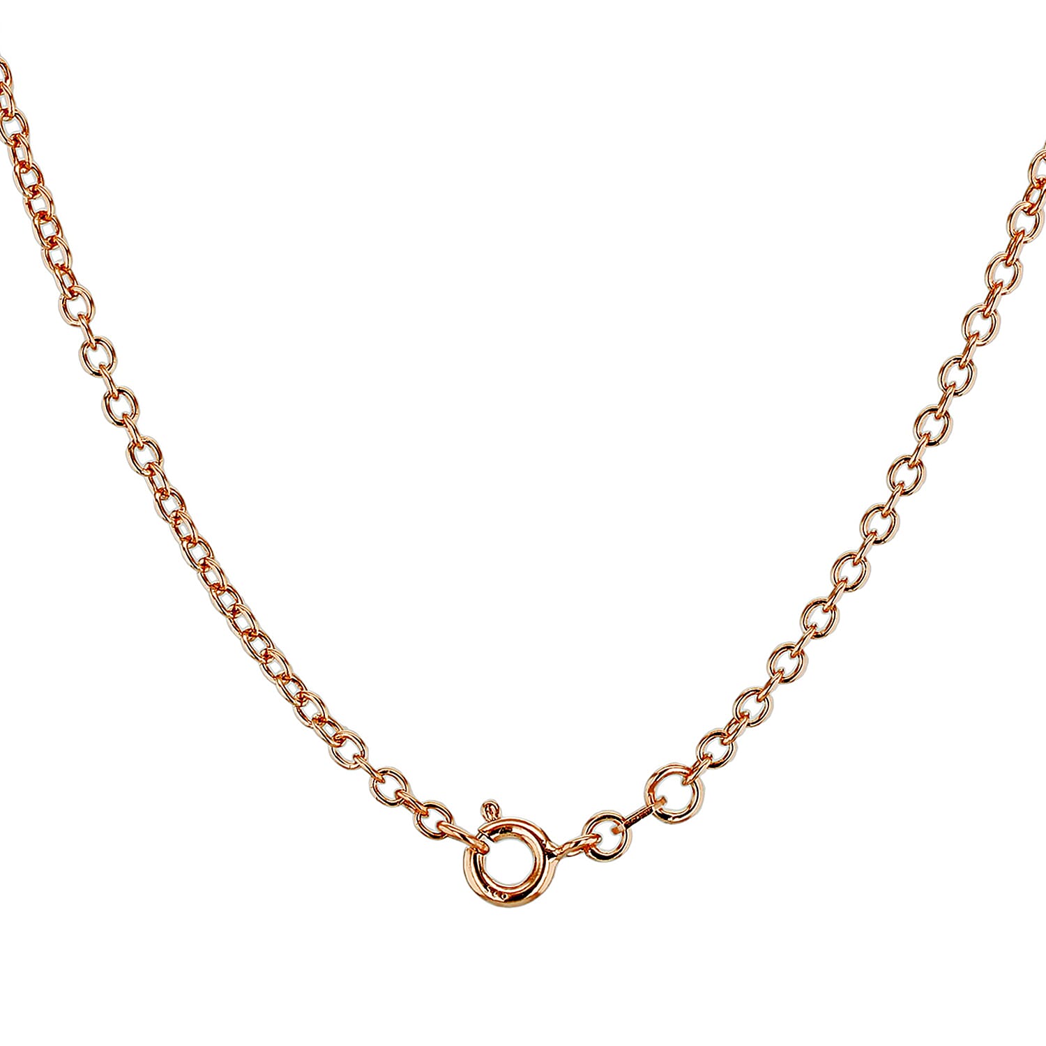 Sterling Silver Rose Gold Plated Belcher Chain 24 Inch 7617525 2