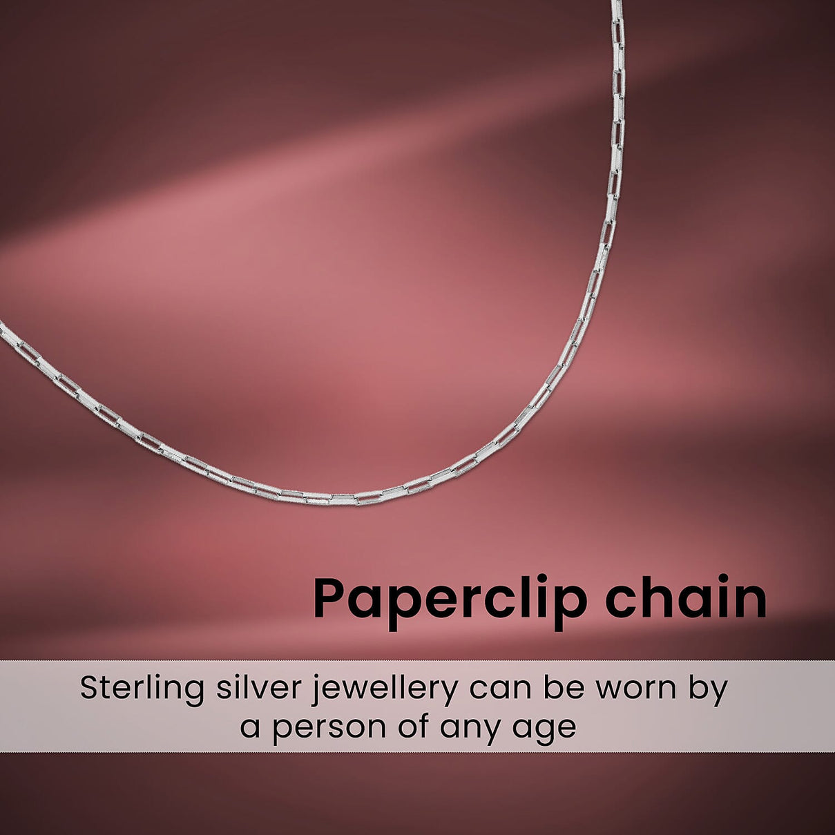 Sterling Silver Square Paperclip Chain 24 Inch 7618297 2