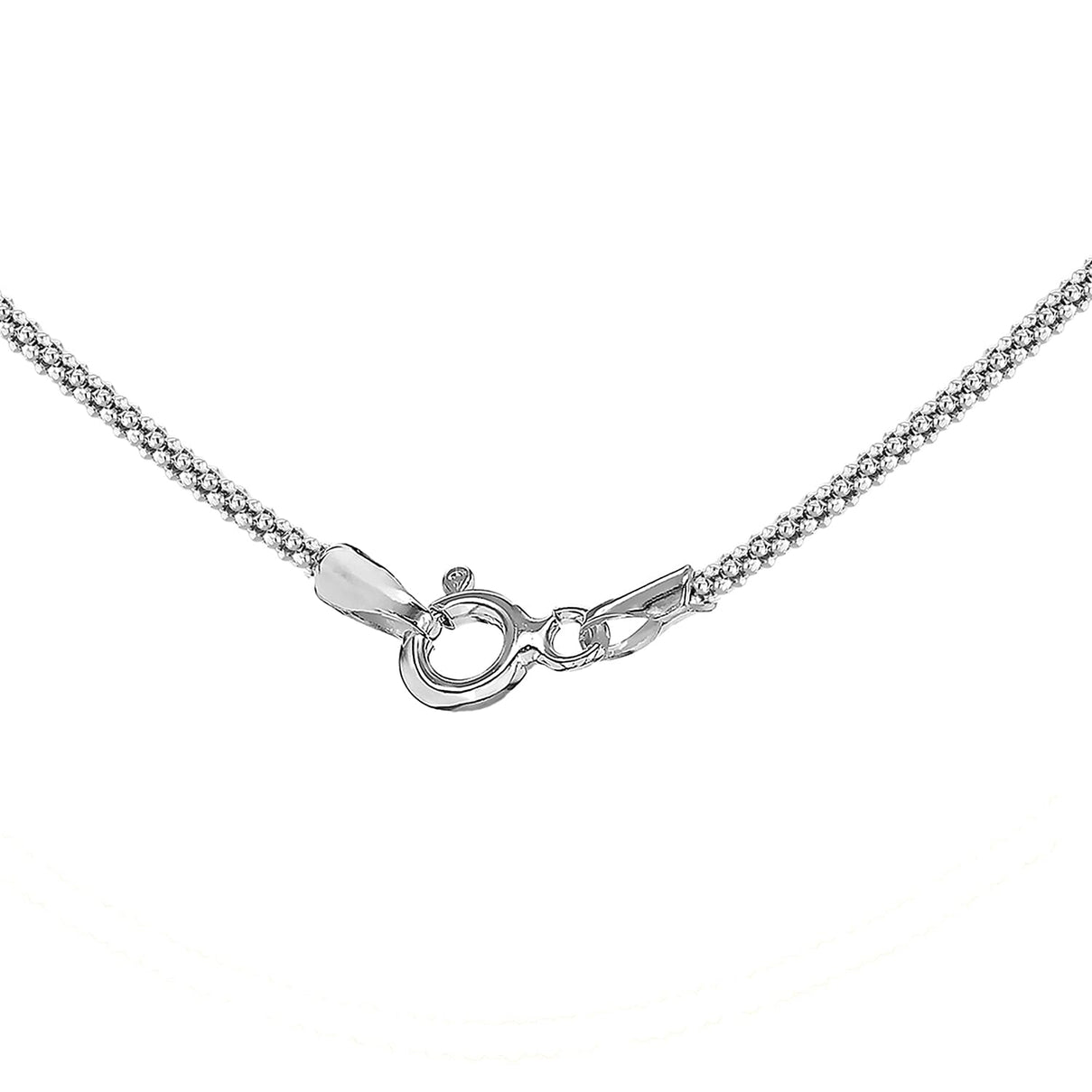 Sterling Silver Popcorn Chain 24 Inch 7618798 1