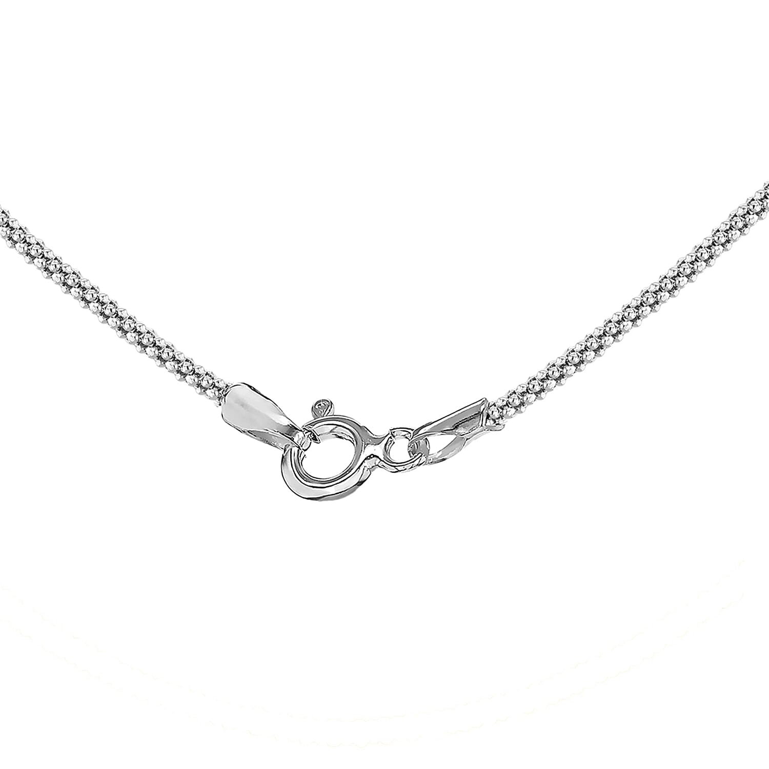 Sterling Silver Popcorn Chain 24 Inch 7618798 1