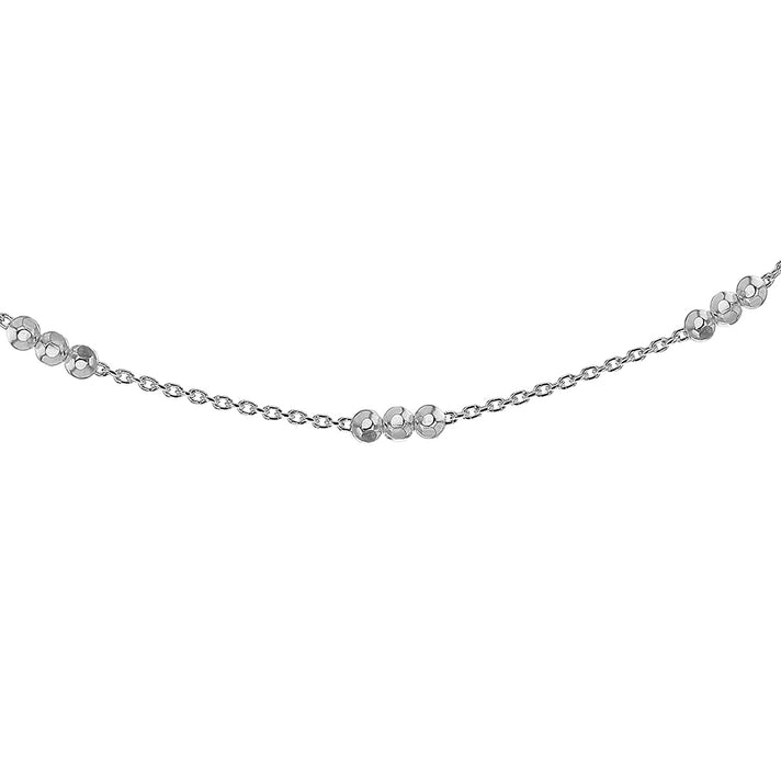 Sterling Silver Faceted Ball and Belcher Chain 24 Inch 7620623 2