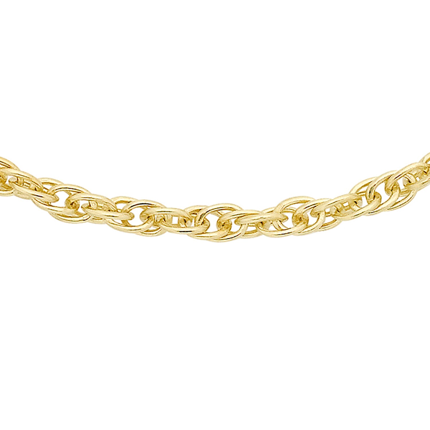 Sterling Silver Yellow Gold Plated Prince of Wales Chain 24 Inch 7620834 0