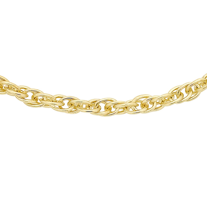 Sterling Silver Yellow Gold Plated Prince of Wales Chain 24 Inch 7620834 1