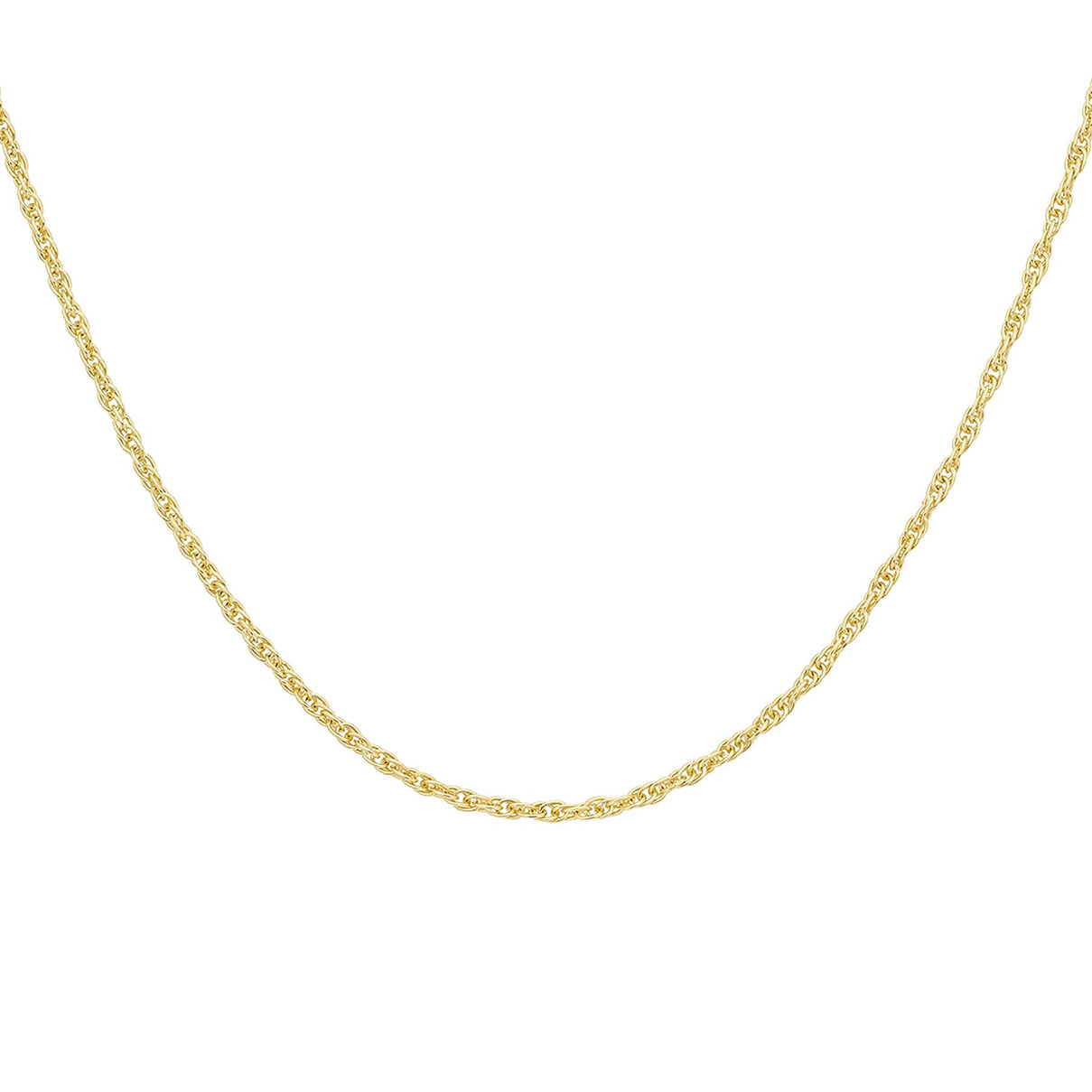 Sterling Silver Yellow Gold Plated Prince of Wales Chain 24 Inch 7620834 1