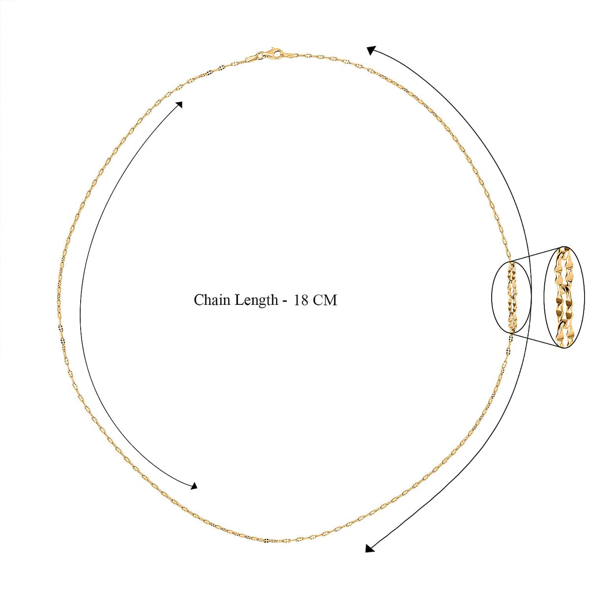 Yellow Gold Overlay Sterling Silver Chain 24 Inch 7990625 5