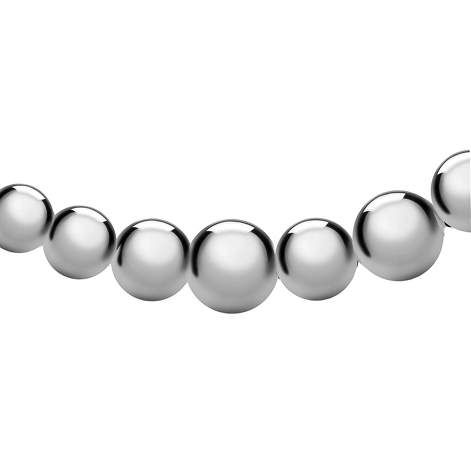 Sterling Silver Graduated Ball and Box Adjustable Slider Chain 28 Inch 7317762 0