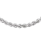 RACHEL GALLEY - Sterling Silver Rope Necklace (Size - 30),  Silver Wt. 17.77 Gms
