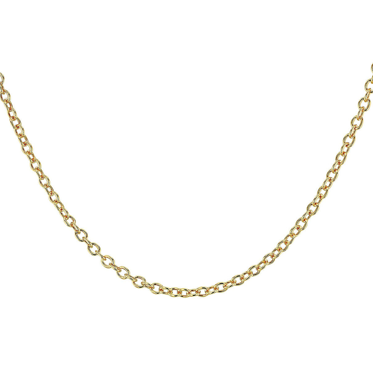 Sterling Silver Yellow Gold Plated Belcher Chain 30 Inch 7617522 0