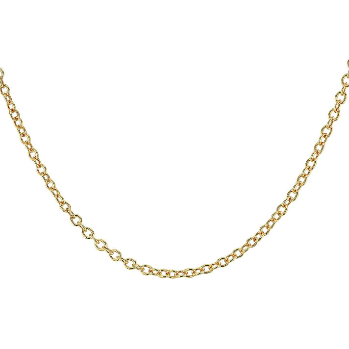 Sterling Silver Yellow Gold Plated Belcher Chain 30 Inch 7617522 1