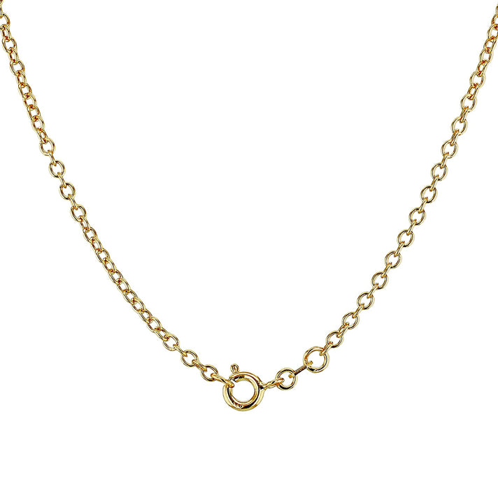 Sterling Silver Yellow Gold Plated Belcher Chain 30 Inch 7617522 2