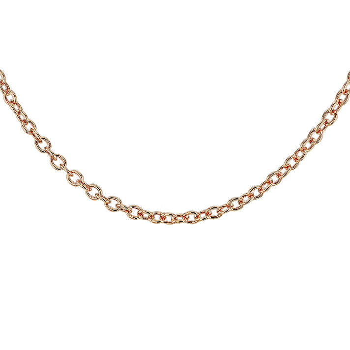 Sterling Silver Rose Gold Plated Belcher Chain 30 Inch 7617526 1