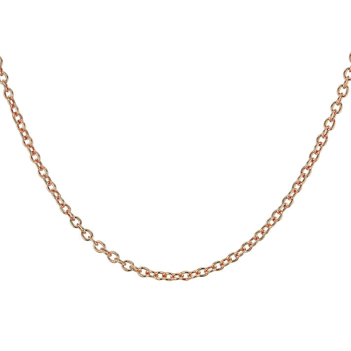 Sterling Silver Rose Gold Plated Belcher Chain 30 Inch 7617526 2