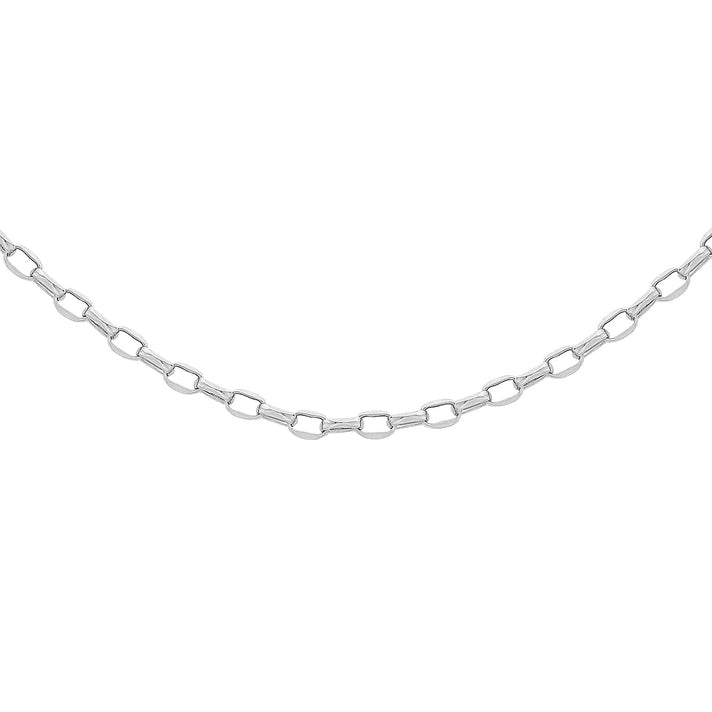 Sterling Silver Oval Belcher Chain 30 Inch 7607385 1