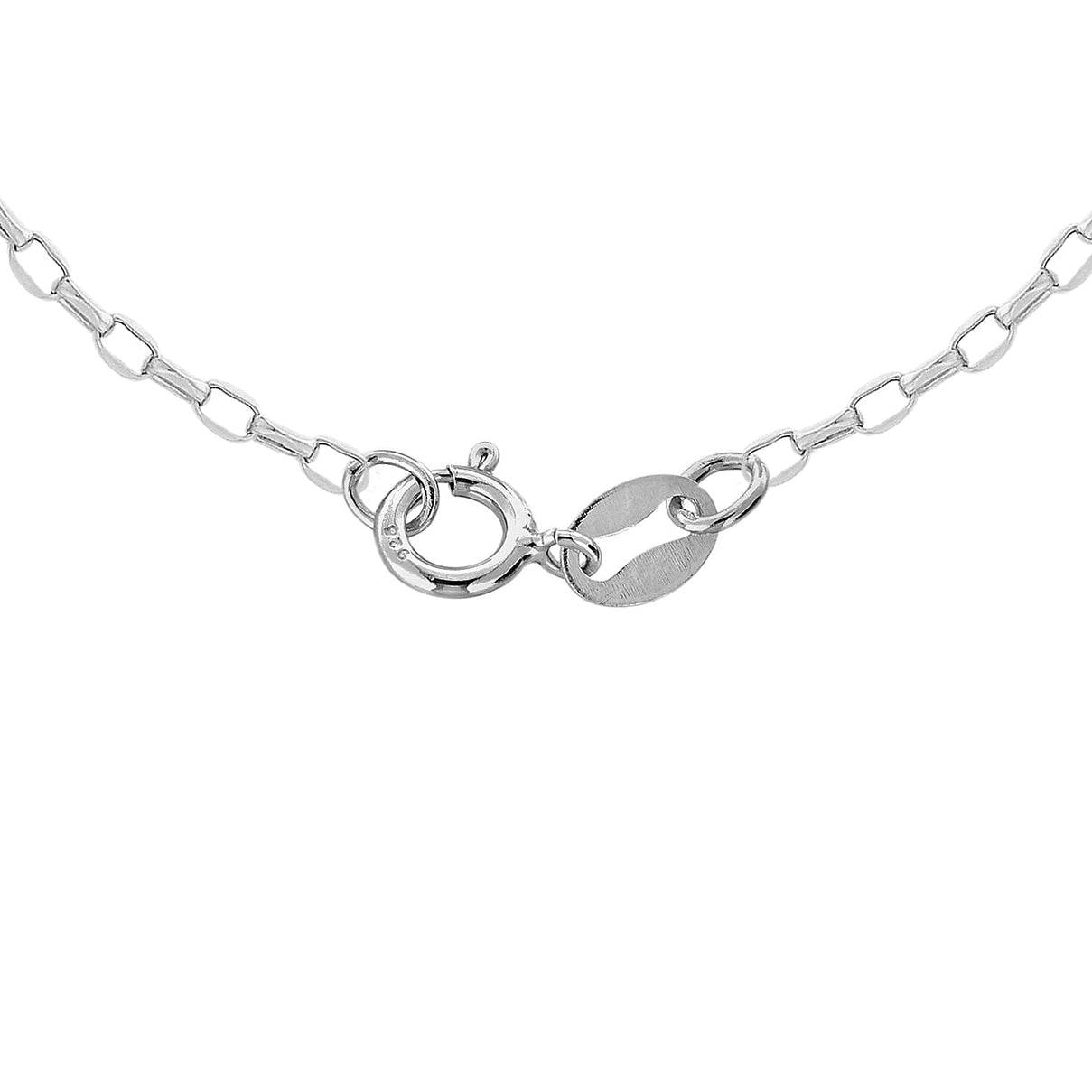 Sterling Silver Oval Belcher Chain 30 Inch 7607385 2