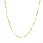 Yellow Gold Overlay Sterling Silver Chain (Size - 30)