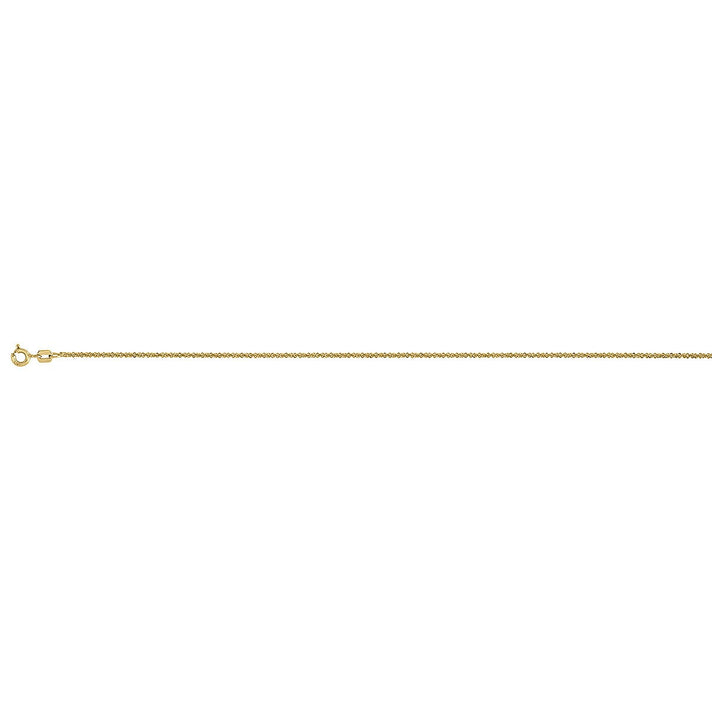 Italian - Gold Overlay Sterling Silver Rock Necklace (Size 30) with Spring Ring Clasp 8183681 1