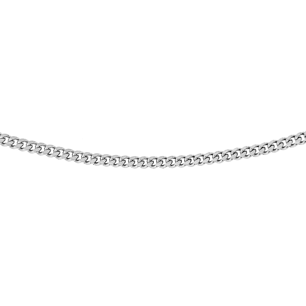 Sterling Silver 1.4mm Panza Curb Chain 30 Inch 7603828 0
