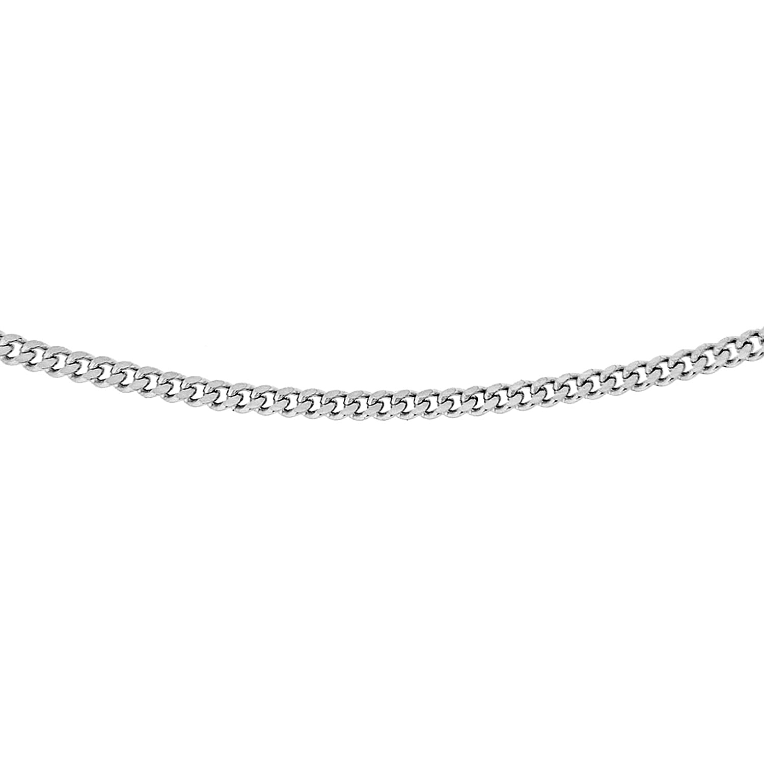 Sterling Silver 1.4mm Panza Curb Chain 30 Inch 7603828 0