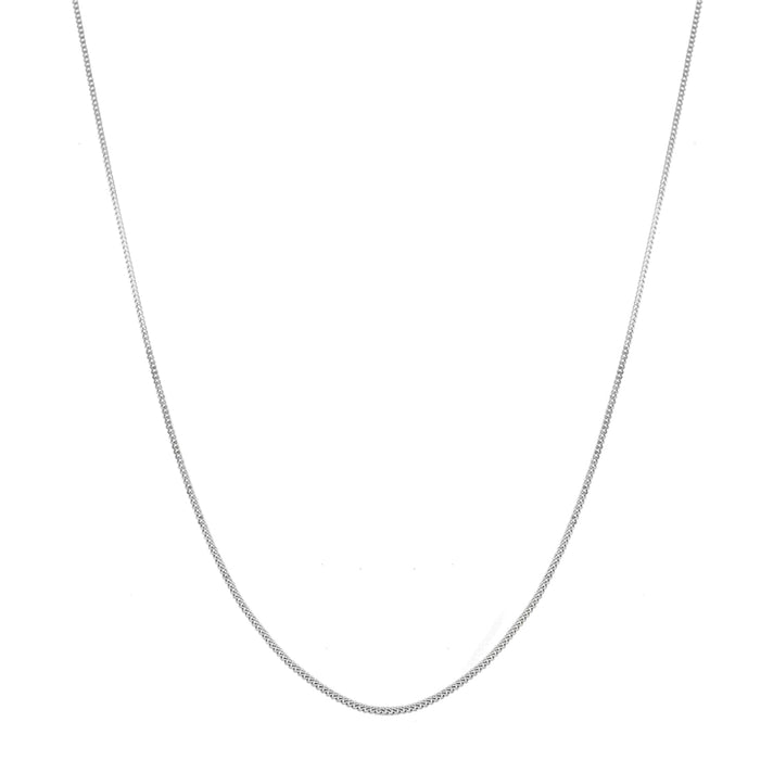 Sterling Silver 1.4mm Panza Curb Chain 30 Inch 7603828 2