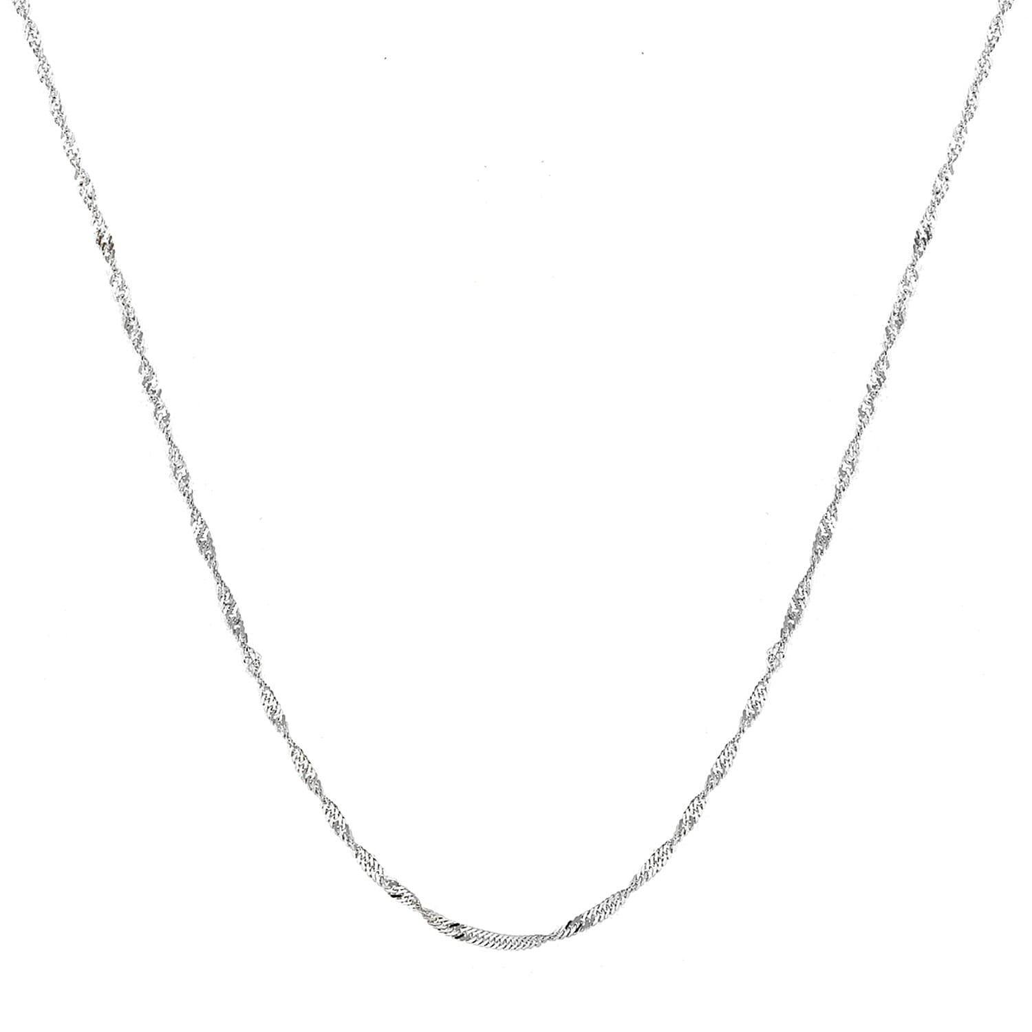Sterling Silver Diamond Cut Twist Curb Chain 30 Inch 7604776 1