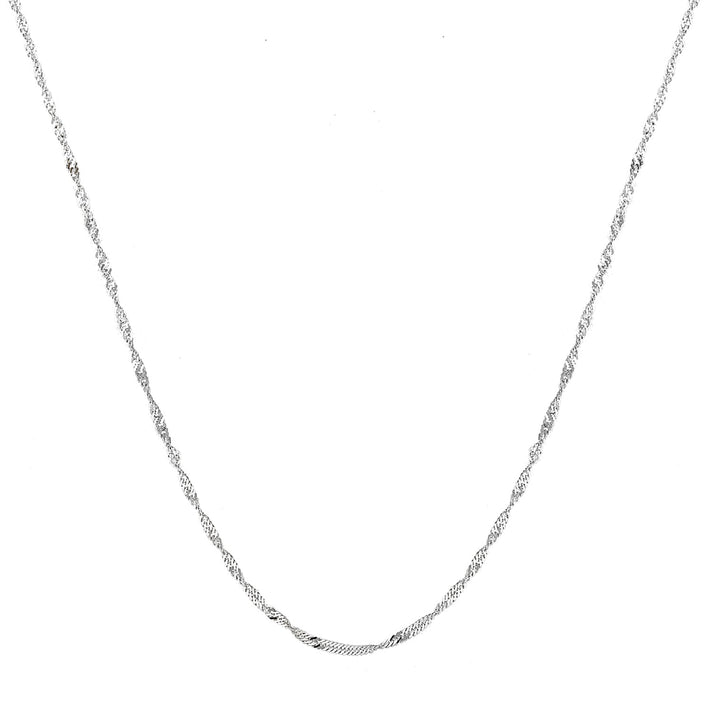Sterling Silver Diamond Cut Twist Curb Chain 30 Inch 7604776 2