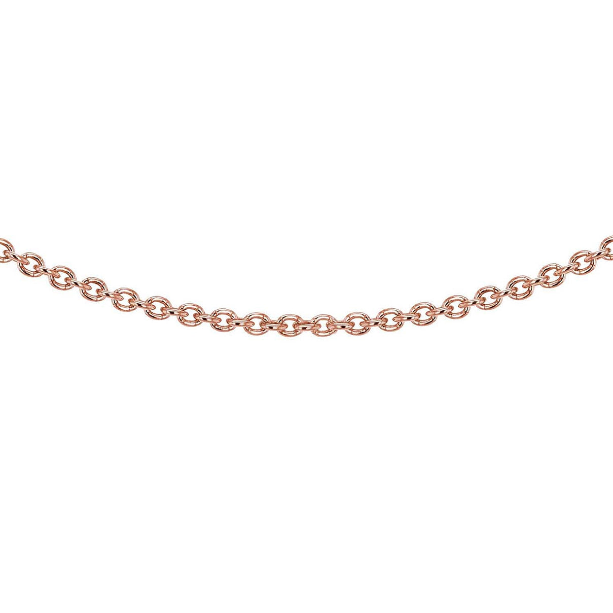 Sterling Silver Rose Gold Plated Belcher Chain 30 Inch 7616088 0