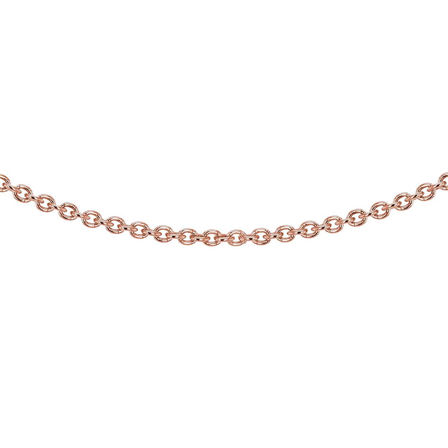 Sterling Silver Rose Gold Plated Belcher Chain 30 Inch 7616088 0