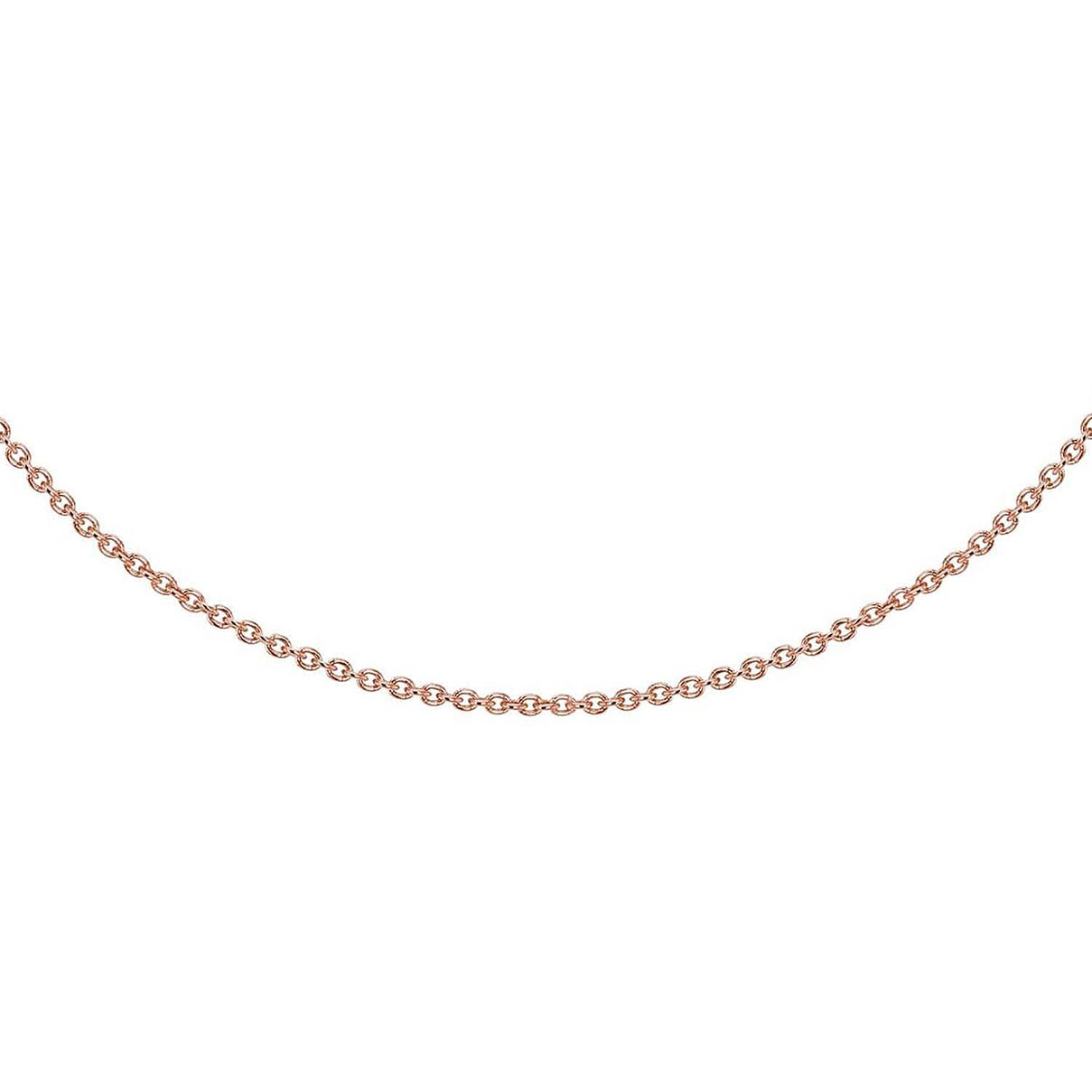 Sterling Silver Rose Gold Plated Belcher Chain 30 Inch 7616088 1