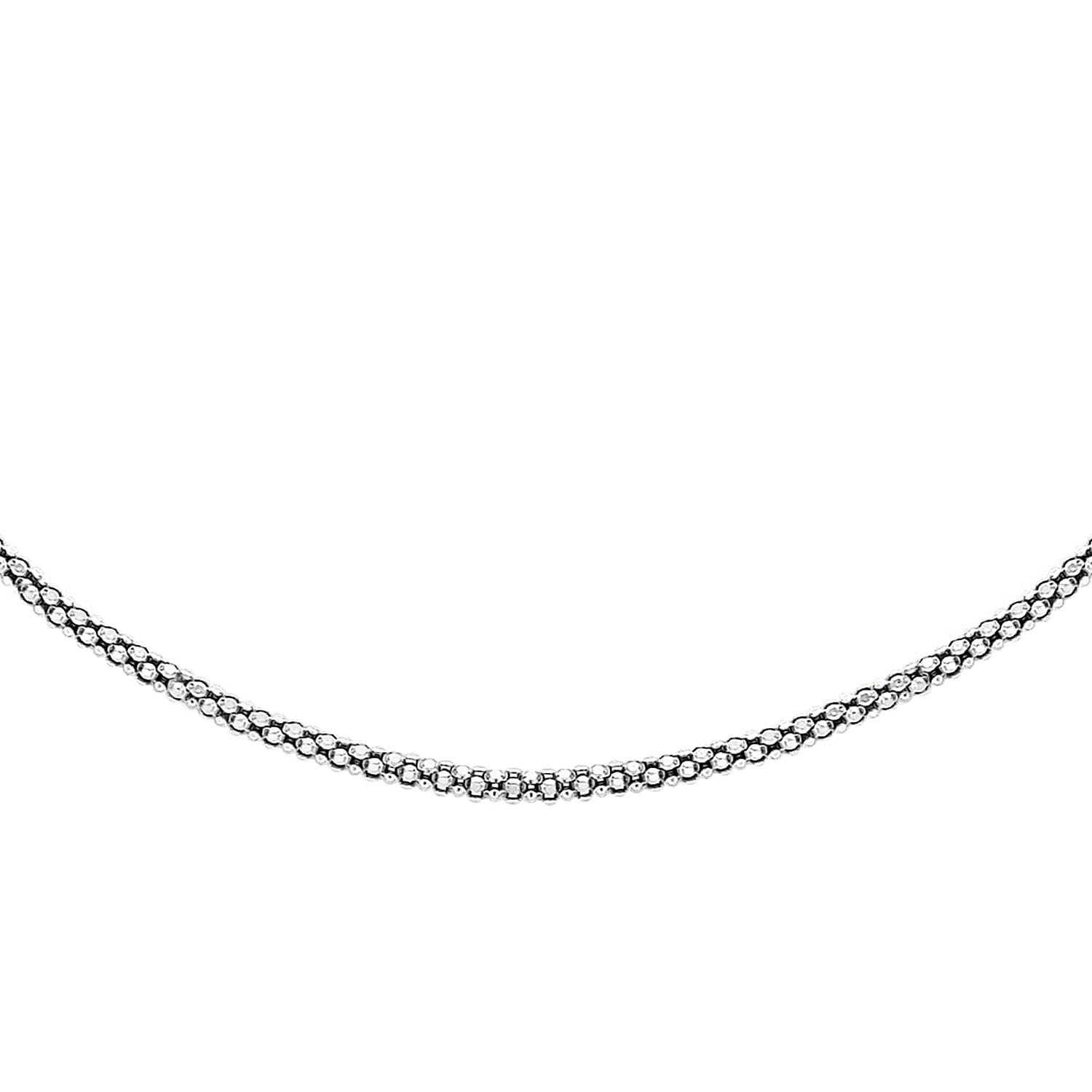 Sterling Silver Popcorn Chain 30 Inch 7618804 1