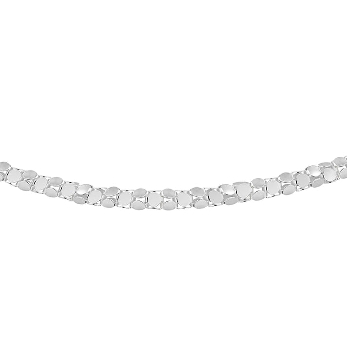 Sterling Silver Mirror Popcorn Chain 30 Inch 7618997 1