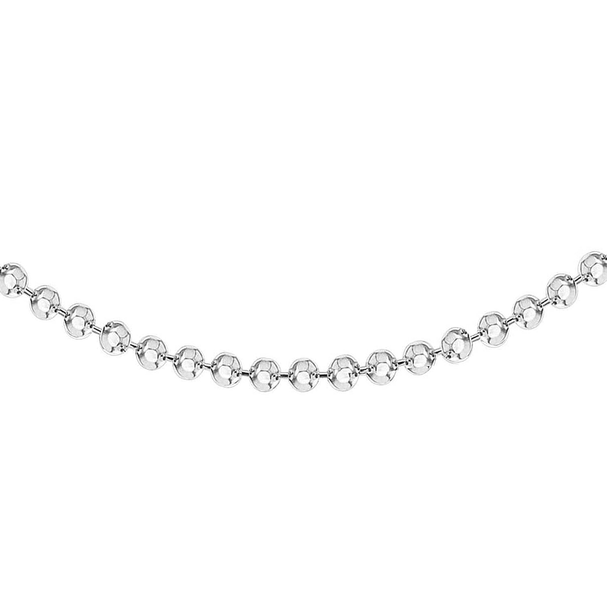 Sterling Silver 1.4mm Diamond Cut Ball Chain 30 Inch 7620224 5