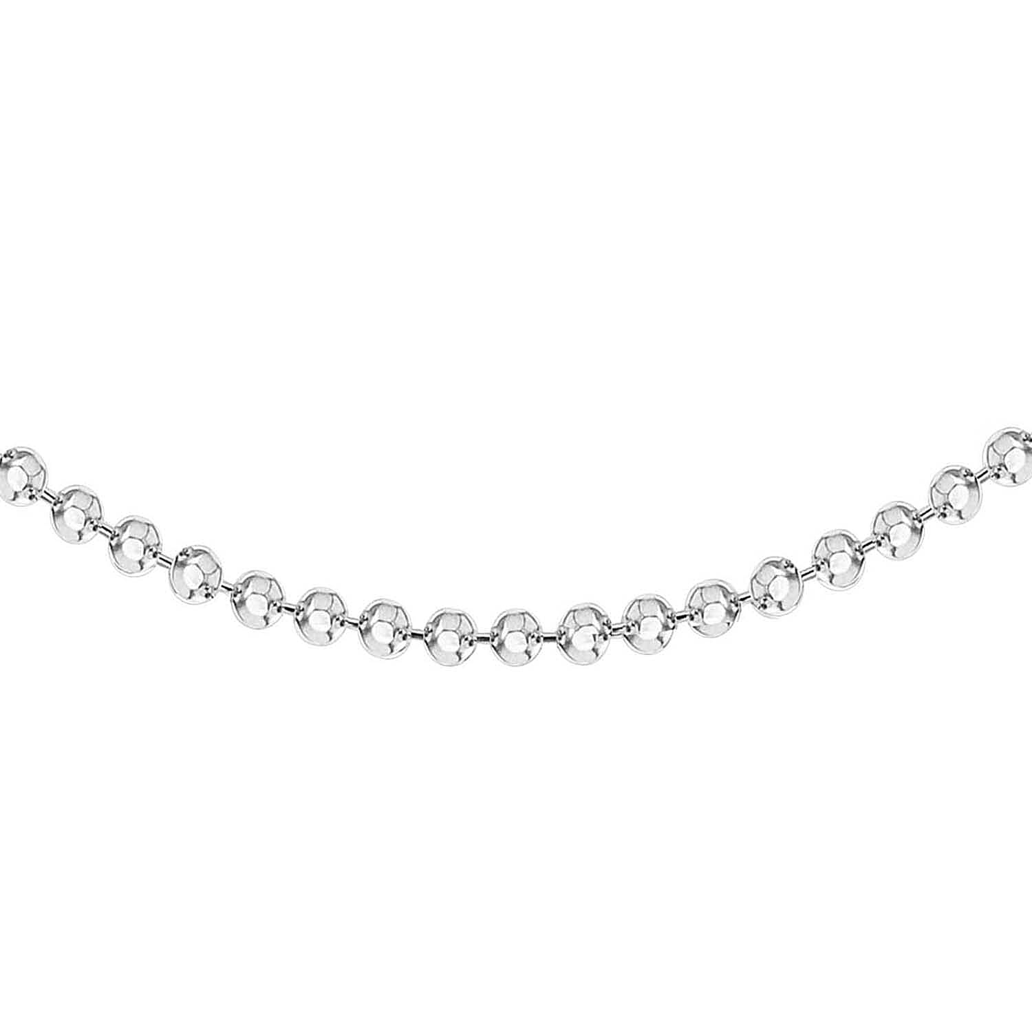 Sterling Silver 1.4mm Diamond Cut Ball Chain 30 Inch 7620224 5