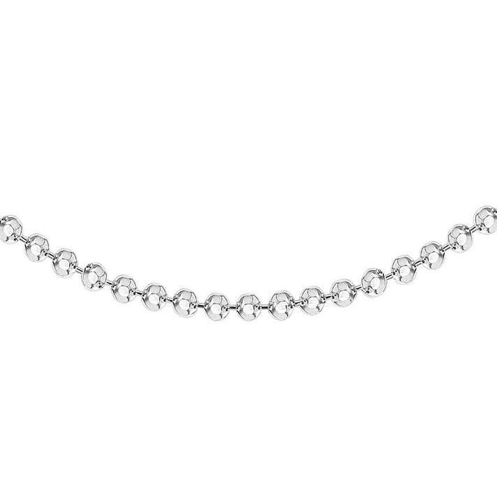 Sterling Silver 1.4mm Diamond Cut Ball Chain 30 Inch 7620224 2