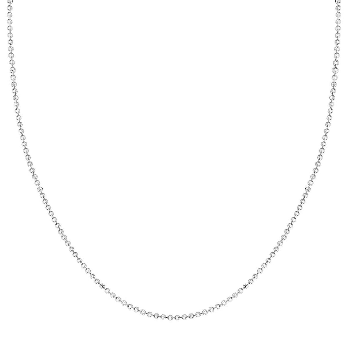 Sterling Silver 1.4mm Diamond Cut Ball Chain 30 Inch 7620224 6
